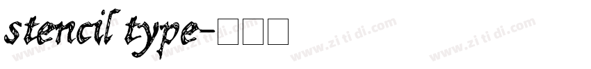 stencil type字体转换